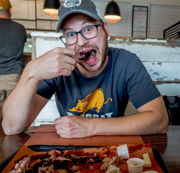 Andrew at Lewis Barbecue in Charleston, South Carolina